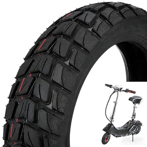 80 65 6 Off Road Tubeless Tire 10 Inch 10x3 255x80 Electric Scooter Replacement Tire Compatible with Nanrobot D4 D5 D6 Apollo Pro and Varla Eagle One Anti Slip Shockproof Wheel Parts