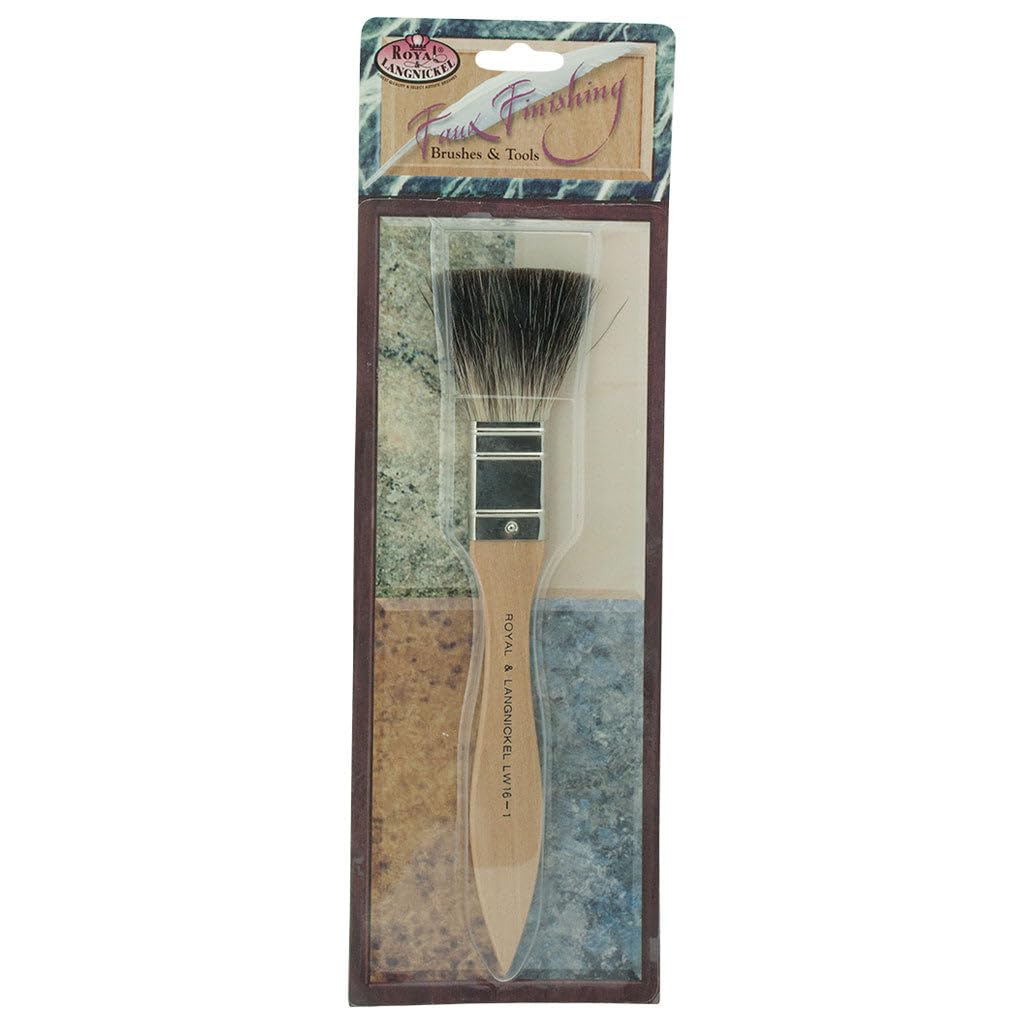 Royal & Langnickel White Faux Finish Badger Softener Brush 2 By