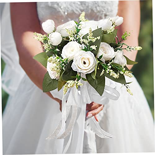 Ramo de boda artificial para decoración del hogar y uso en interiores 3