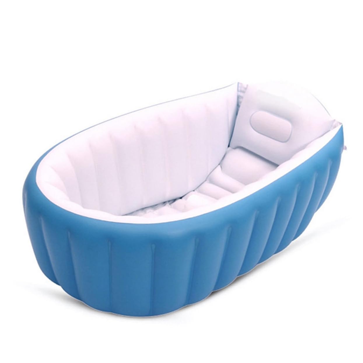 Bañera Inflable para Bebés Azul Portátil de Plástico para Viaje