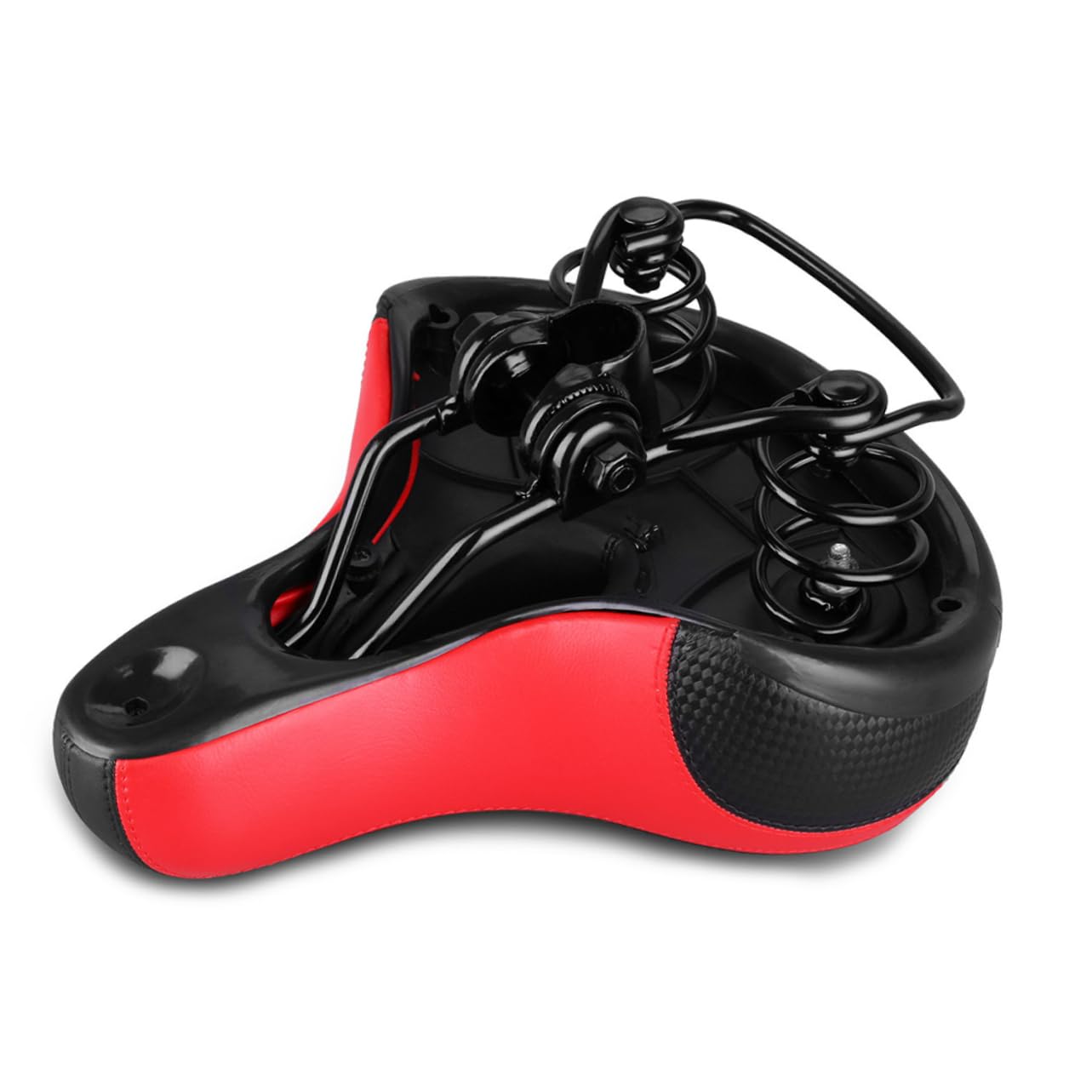 Gatuida Seggiolino per Bicicletta Sella Seggiolino per Bici Extra Large Cuscino del Sedile Parti Montagna Selle Sedili Larghi Mountain Bike Seggiolino Bici Imbottito Ergonomico Rosso