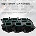 Lower Intake Manifold with Gasket for 2011-2021 Dodge Charger Challenger Durango Jeep Wrangler Grand Cherokee RAM 1500 ProMaster Chrysler 200 300 Town & Country 3.6L Pentastar V6 Replace 05184199AF