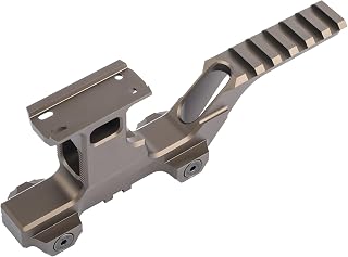 NOBUHIRO Tactical Group Type Mount, Metal Red Dot Riser Picatinny Rail Riser Mount Airsoft Laser Combo Adapter Scope Mount for T1 T2 Optic Scope Sight Holographic PEQ DBAL - NOBUHIRO