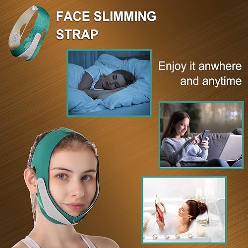 Image of Silicone V Face Mask For Face Lift | Facial Slimming Bandage For Chin & Cheek | Double Chin Reducer For Women & Men | Skin Tightening Belt For Slim Lift, 1 Count (Multi)