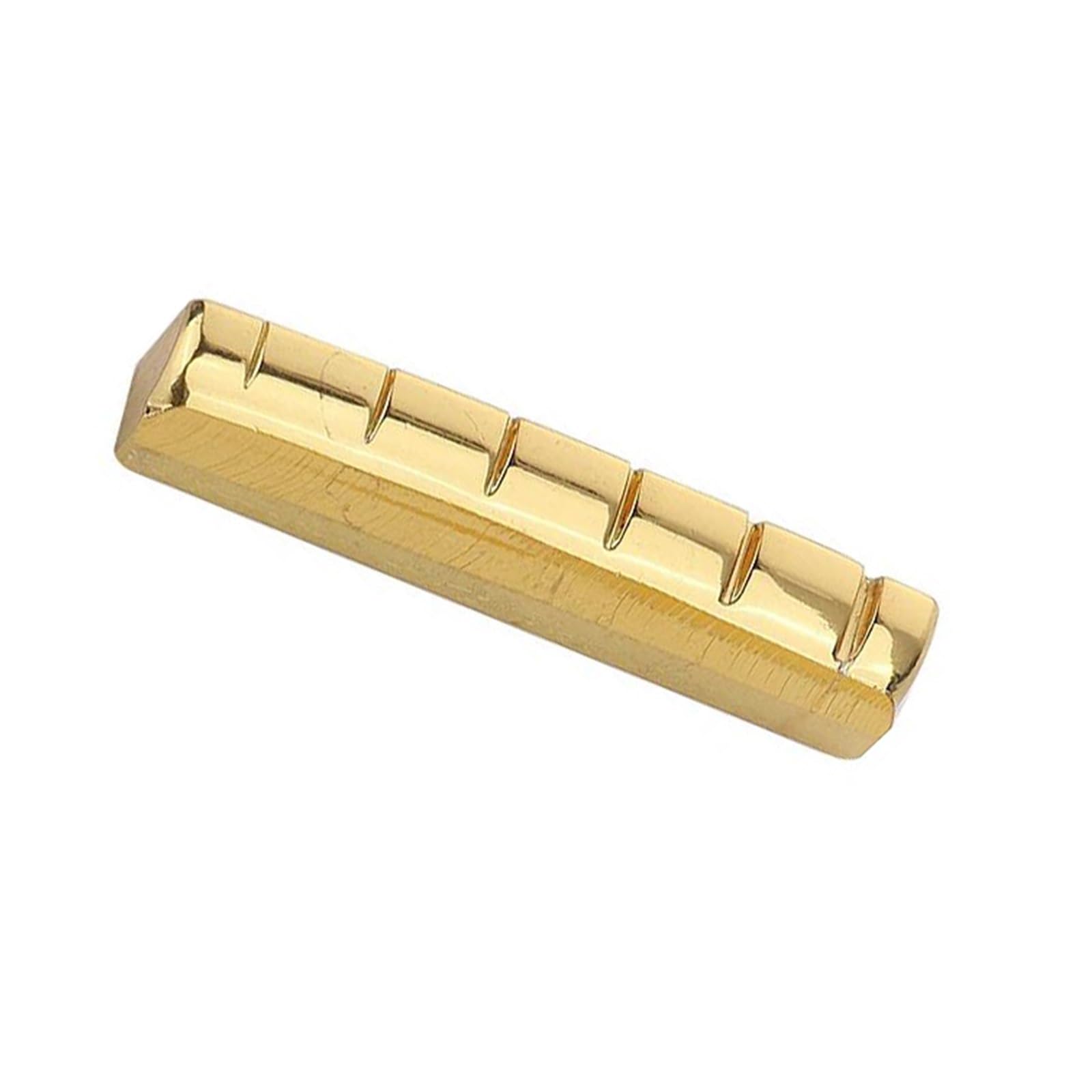 Capotasto E Ponte Per Chitarra Acustica A 6 Corde In Oro 43 E 76 Mm Sostituzione Del Capotasto Per Chitarra | È pronto per l'installazione per l'uso immediato (43 mm)
