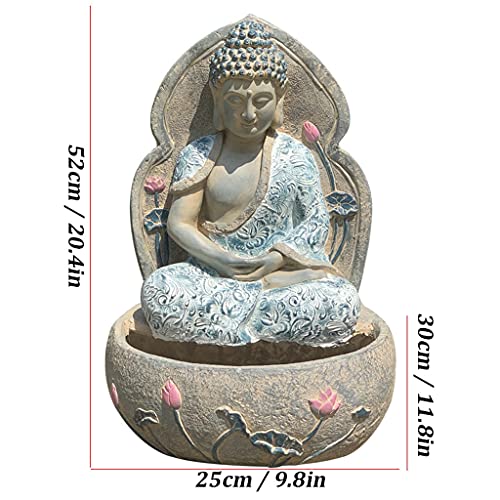 XUE JUAN 1983 Decoração de jardim, estátuas de Buda estilo chinês, ornamentos de escultura zen, orna