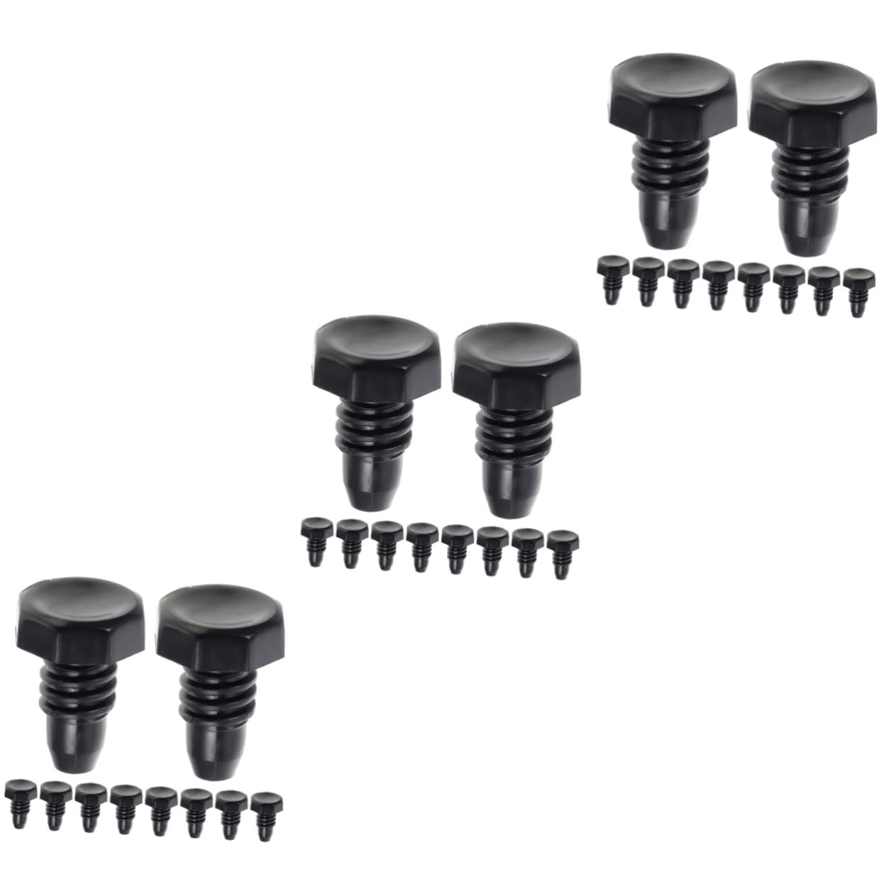 Tapones de fondo de billar Toyvian contra roturas: protección para tacos en color negro 8