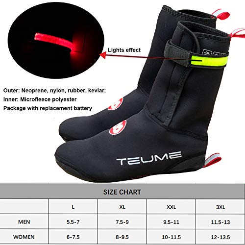 image for TEUME Bike Shoe Covers Over Shoes Cycling Bicycle Overshoes Winter Pro