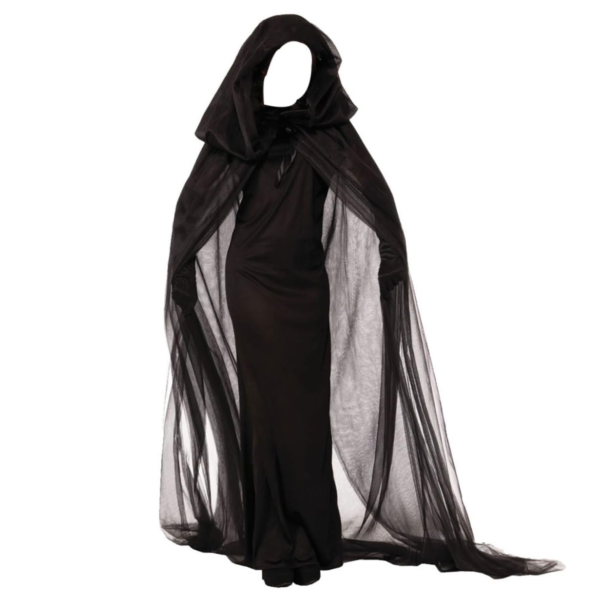SOIMISS 3 Piezas disfraz de bruja para mujer para actuación disfraz vampiresa de vampiresa de fantasma de vampiro de halloween de bruja para cosplay Black
