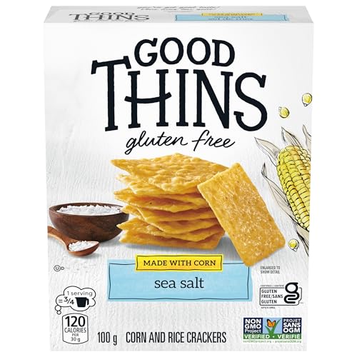 GOOD THINS - Good Thins, Sea Salt, Gluten Free Corn Crackers, 100 g