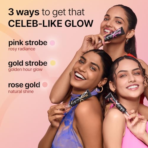 Image of Sotrue Strobe Cream, Pack of 3, Rose Gold, Pink and Gold, 30g Each, Illuminating Makeup Primer and Highlighter