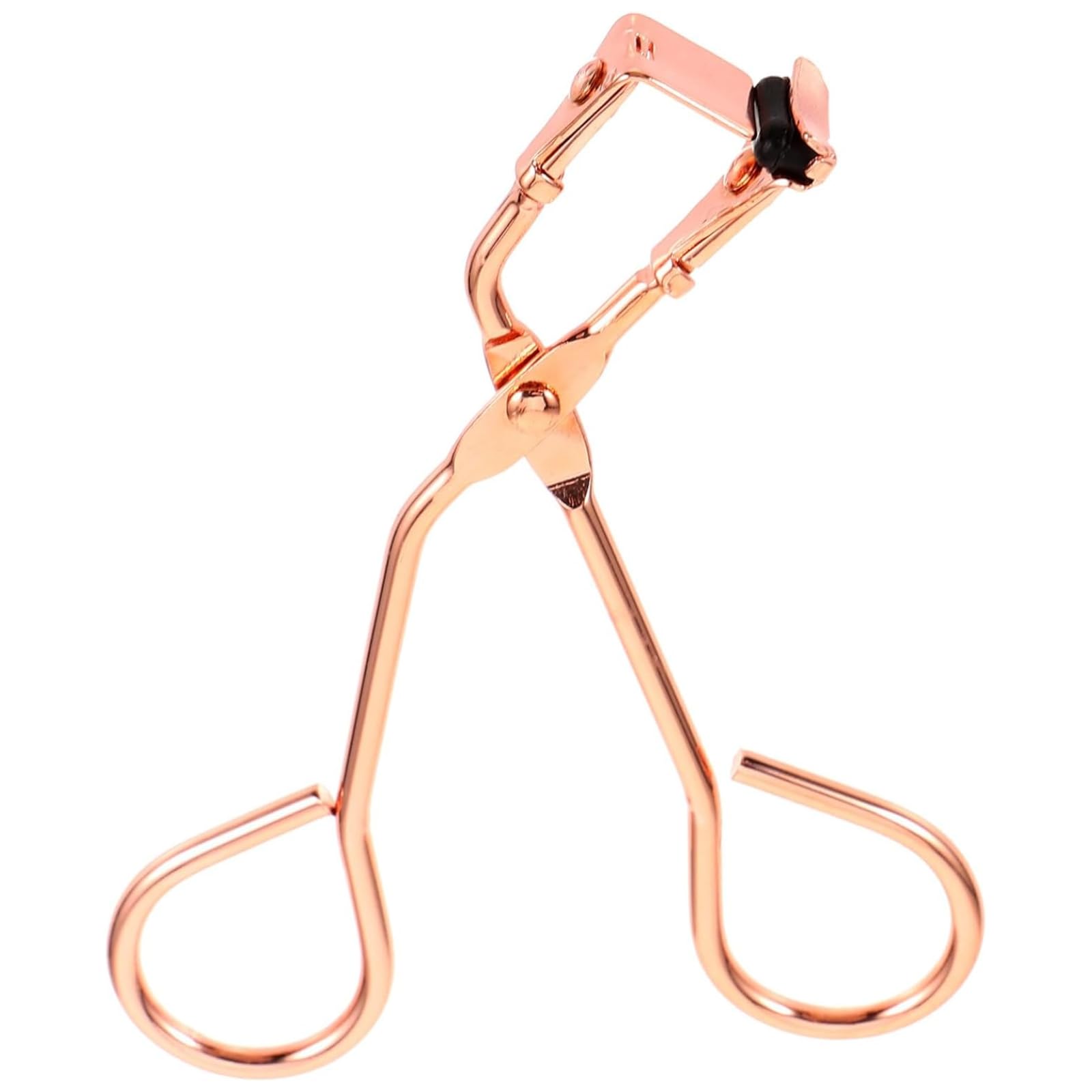 Rose Gold Eyelash Curler with Refill Pads - Mini Lash Curler for All Eyelash Shapes - Professional Silicone