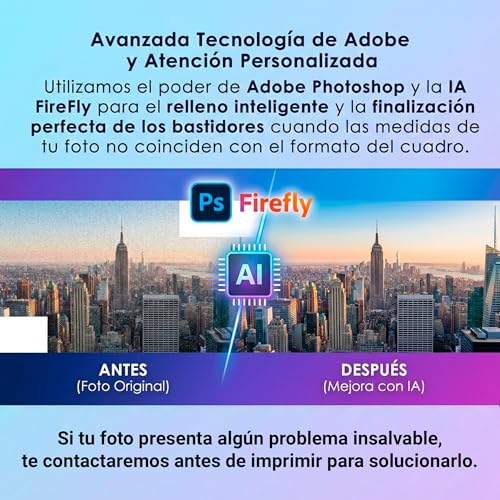 Miniatura 6 de Creativa Digital Cuadro Con Foto Personalizable 30 40 Cm Lona Y Madera Regalo Personalizado Hecho En España