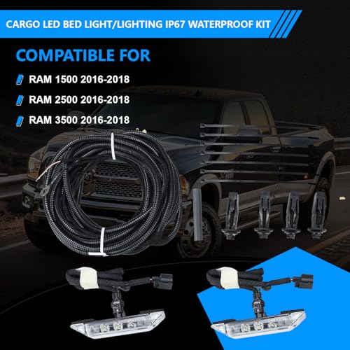Kit de luces LED para caja de camioneta compatible Ram 2016-2018 miniatura 2