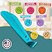Squatchi Shoe Sizer for Baby, Toddler & Kids | Home Foot Measuring Device From Baby to Big Kid (2T-6Y) | Great Baby Shower & Keepsake Gift Idea | Measurement Chart with Accurate US Sizes - Aqua