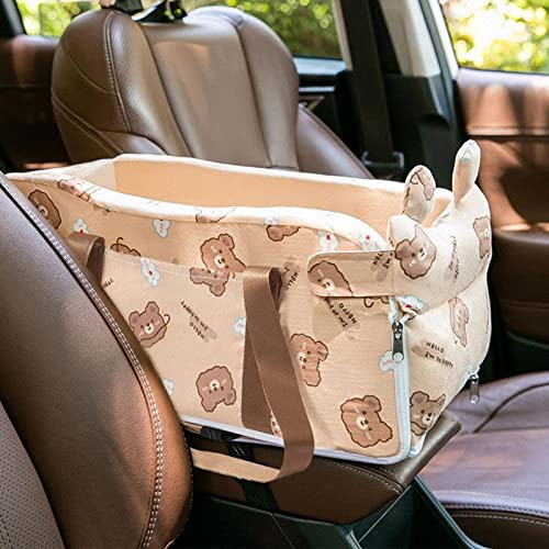 Assento elevatório para carro de estimação | Assentos para cães/gatos pequenos no assento interativo