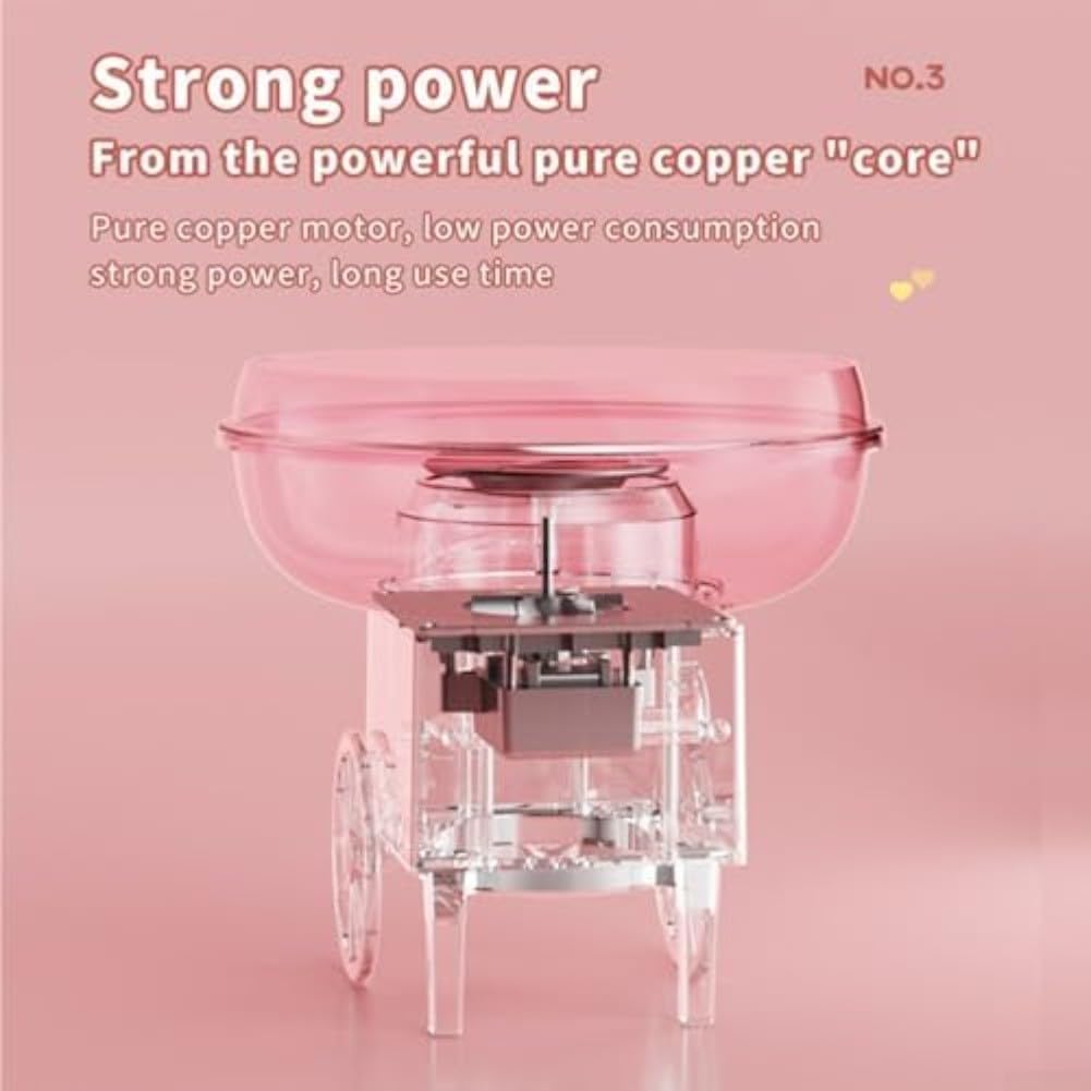 Máquina de algodón de azúcar, fabricante de algodón para crear golosinas para el hogar Retro Floss Maker Cotton Floss Sugar Sweets Kids Birthday Party Candyfloss Makers