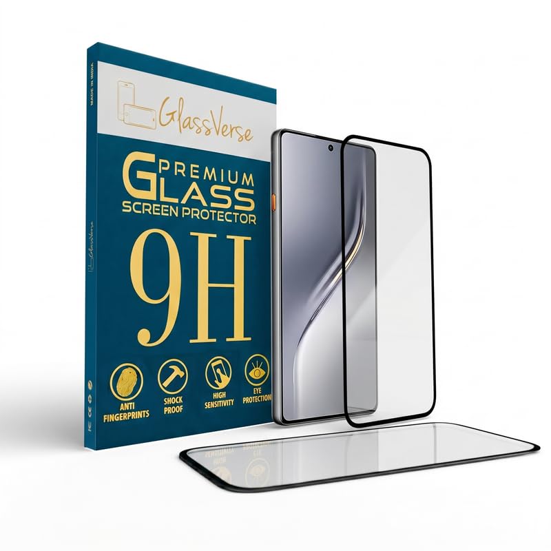 Image of GlassVerse 9H Gorilla Tempered Glass for Tecno Camon 40 | HD Clarity Screen Protector, Ultra Strong 9H Protection, Edge to Edge, Case Friendly, Hassle-less Installation Kit Included. (Pack of 2)