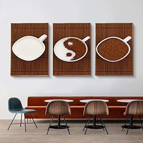 Image murale salon Tai Chi café triptyque pour habiller un mur vide