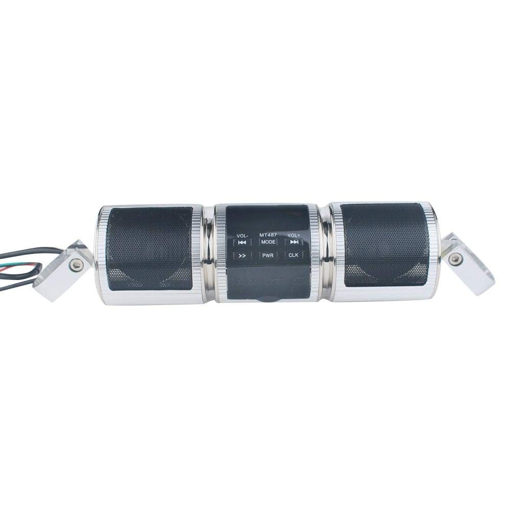 Enceinte Bluetooth Enceinte Bluetooth Portable Mini Enceinte Bluetooth Portablehaut-Parleur De Moto Bluetooth V2.1 + EDR Lecteur Audio Étanche Moto Haut-Parleur Stéréo Moto FM Radio Aux USB TF Lecteu