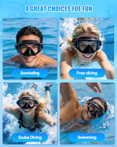 Gafas de natación Aegend para adultos y niños, visión amplia 220° miniatura 6