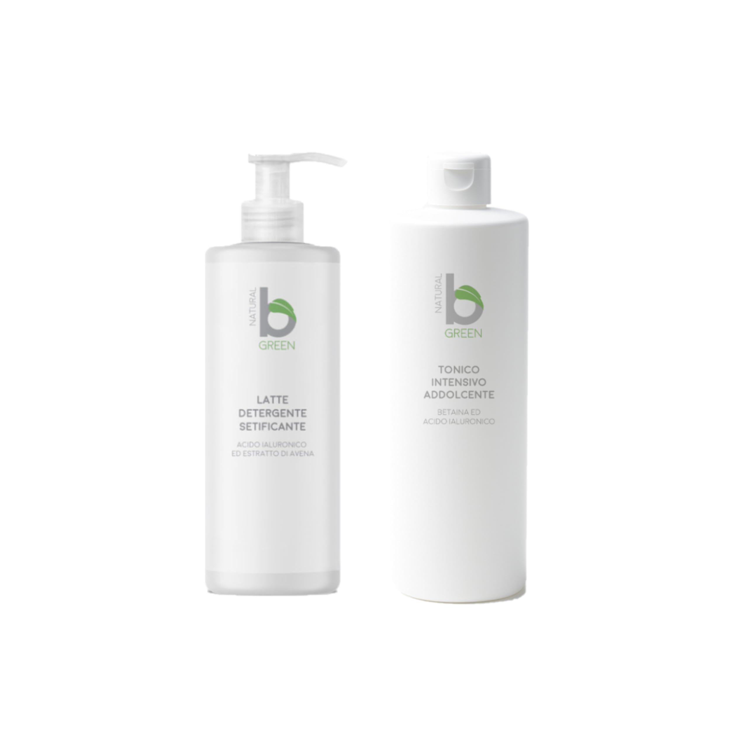Set Detergente Viso Naturale Bio, Latte Detergente e Tonico Purificante, Senza Parabeni e Alcol, 500ml