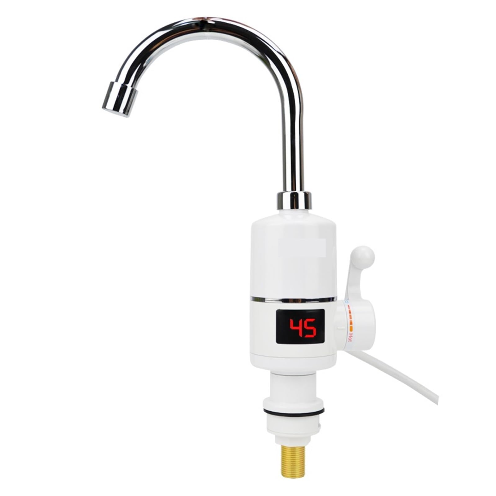 Grifo calentado, Calentador De Agua Eléctrico Instantáneo, Grifo Cocina, Calefacción Flujo Sin Tanque (grifo Lateral)(Digital Display)