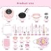 Gotoofun Kids Cooking Set Real for Beginners, 28PCS Mini Kitchen Starter Set with Safe Knife, Easy Cooking Toys for Boys Girls Ages 8-12, Pink