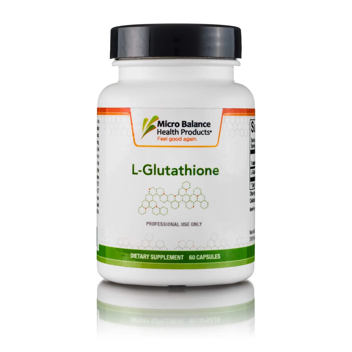Micro Balance L-Glutathione | Reduced L-Glutathione to Support Normal Detoxification | Immune + Antioxidant Support | 60 Capsules
