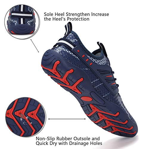 Image of WateLves Water Shoes Mens Womens Beach Swim Shoes Quick-Dry Aqua Socks Pool Shoes for Surf Yoga Water Aerobics