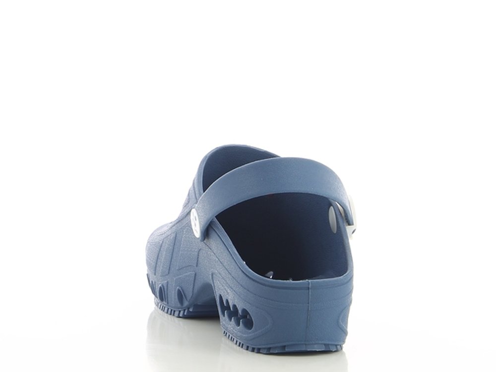 Safety Jogger Hospital Clog Women - lekkie buty robocze w autoklawie dla mężczyzn, idealne do opieki zdrowotnej, antypoślizgowe, antystatyczne i amortyzujące wstrząsy, NIEBIESKI, 42.5 EU