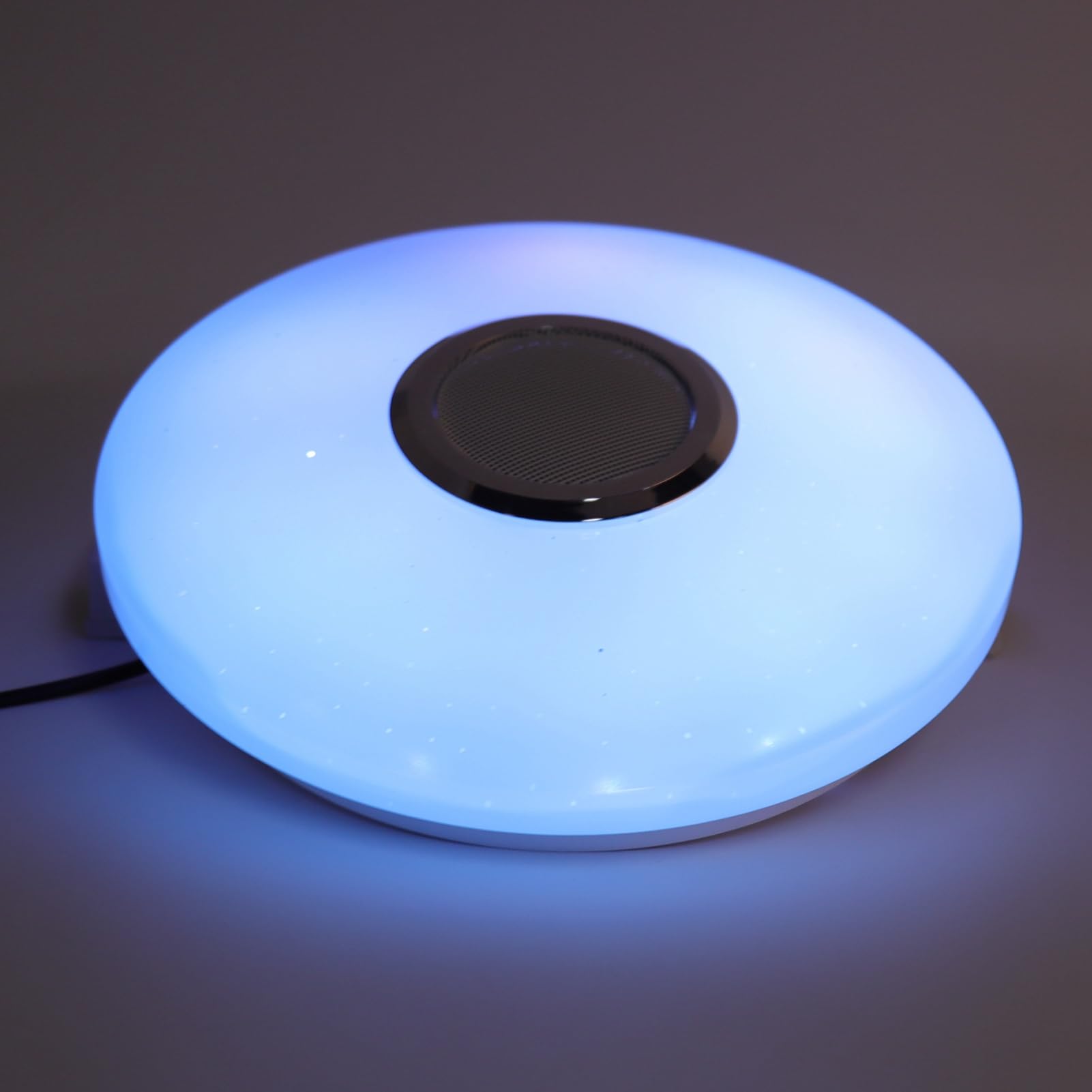 Luz de Techo LED Acrílico ABS Luz de Techo Inteligente 10.2 Pulgadas Altavoz Bluetooth Redondo Aplicación y Control Remoto Temporización que Cambia de Color Dormitorio Sala de Estar