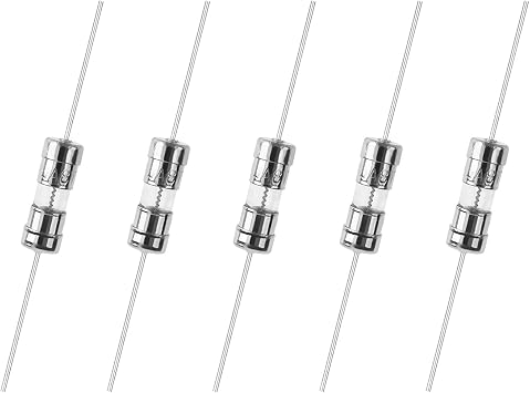 Jutagoss Ceramic Tube Fuses Axial With Lead Wire Slow Blow, 3.6mm/0.14" x 10mm/0.39" 3A, 200 Pcs