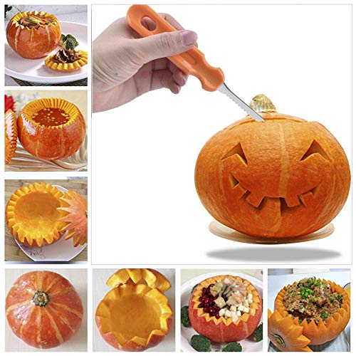 Halloween Pumpkin Carving Tools,Jack-O-Lanterns 13 Piece Professional pumpkin cutting carving supplies tools Kit… - Image 7