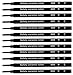 12 Pack - Schmidt 888 (888B) Ceramic Tip Rollerball Refills - Black Broad Point