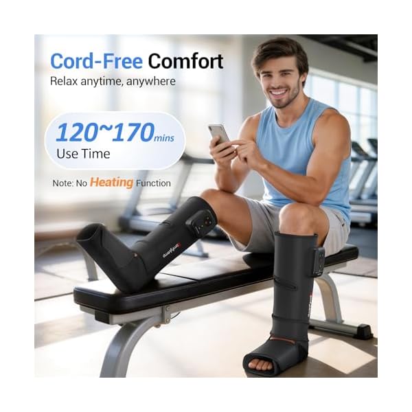 Comfytemp Air Compression Leg Massager, Foot and Calf Compression Boots - Image 4