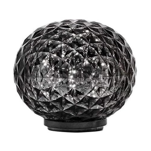 Kartell Mini Planet, Lampada da Tavolo a batteria, Fumé, Ø 16 cm