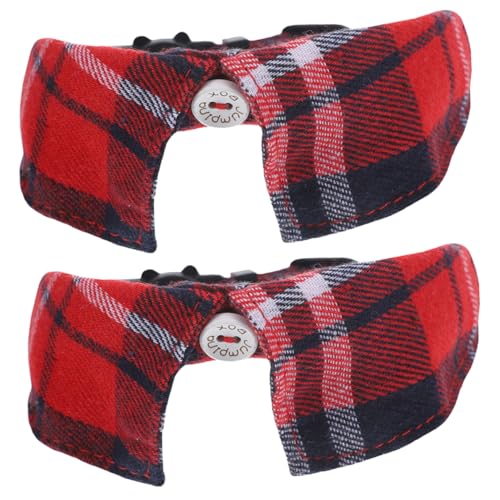 Collar de gato de cuadros Yardwe con acabados de alta costura britanica 6 unidades 2
