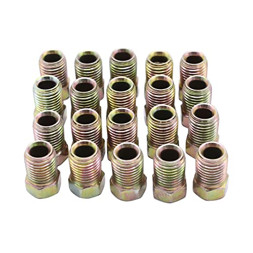 Tuercas de freno 3/8-24 invertido para reparar tuberías oxidadas de 3/16 3