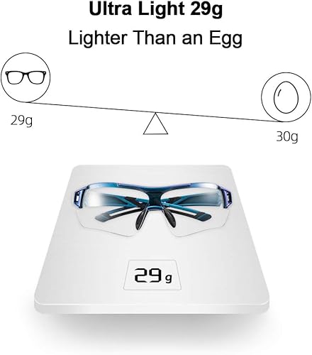 Miniatura 5 de ROCKBROS Gafas de sol de ciclismo fotocromáticas para hombres y mujeres gafas deportivas con protección UV Negro Rojo, Azul-verde, Púrpura, azul,