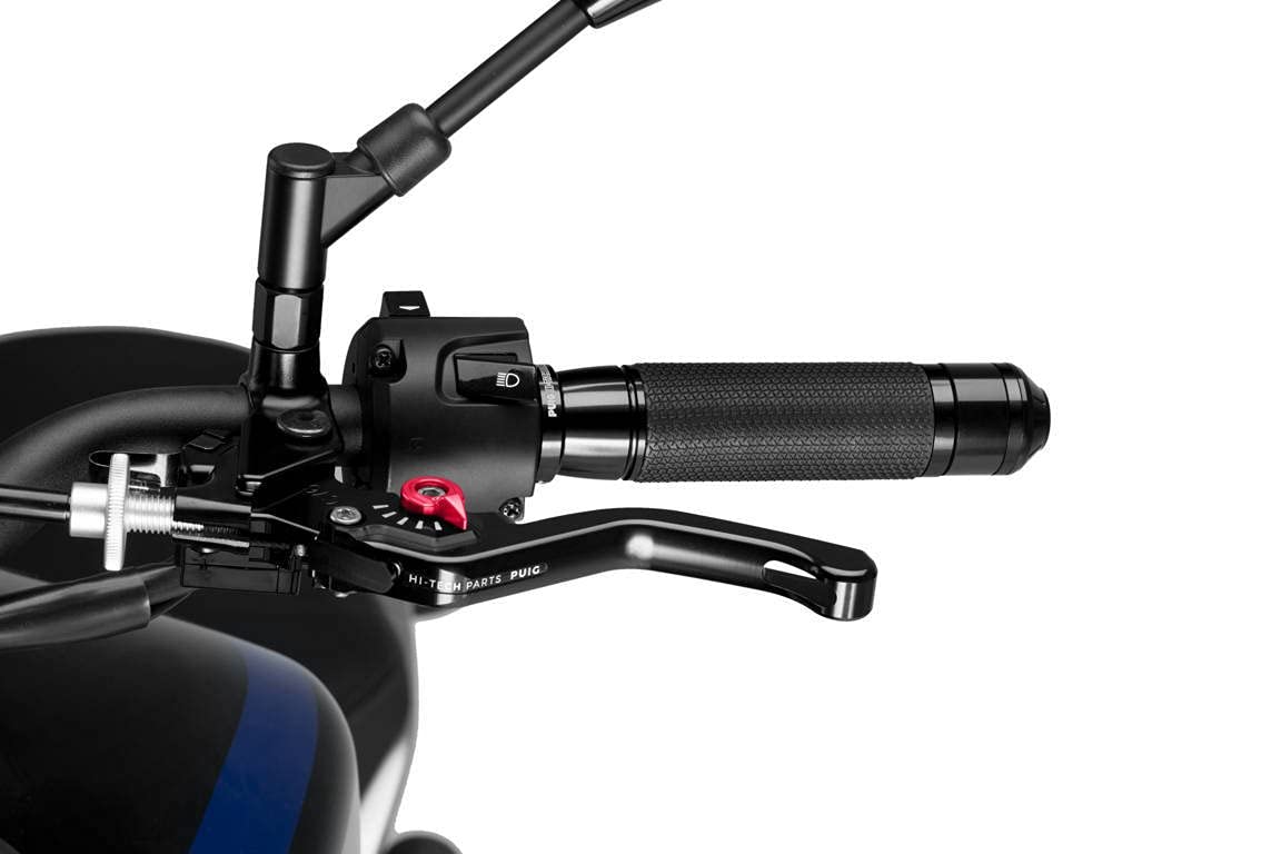 Leviers adaptateur usiné Puig 230NR aluminium rouge pour vos sorties moto et roadtrips