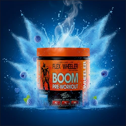 Image of Boom Pre Workout | 225g (30 Serving, Blue Raspberry)