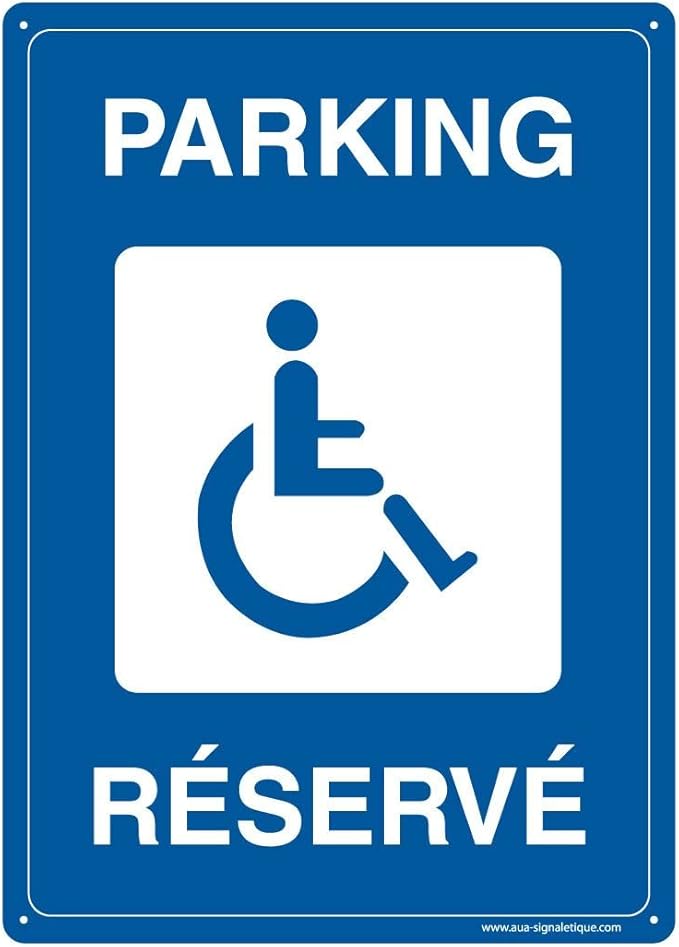 Panneau De Signalisation PVC Rigide AUA – 300 X 420 Mm, Prépercé 4 Trous – Pour Alarme, Vidéosurveillance, Sécurité