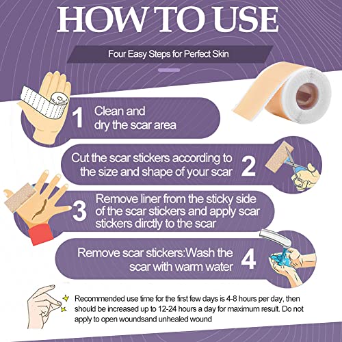 Narbenpflaster, Narbenpflaster Nach Op, Silikonpflaster für Narben, Silikon Narbenpflaster, Selbstklebende Narbenrolle… - Image 8