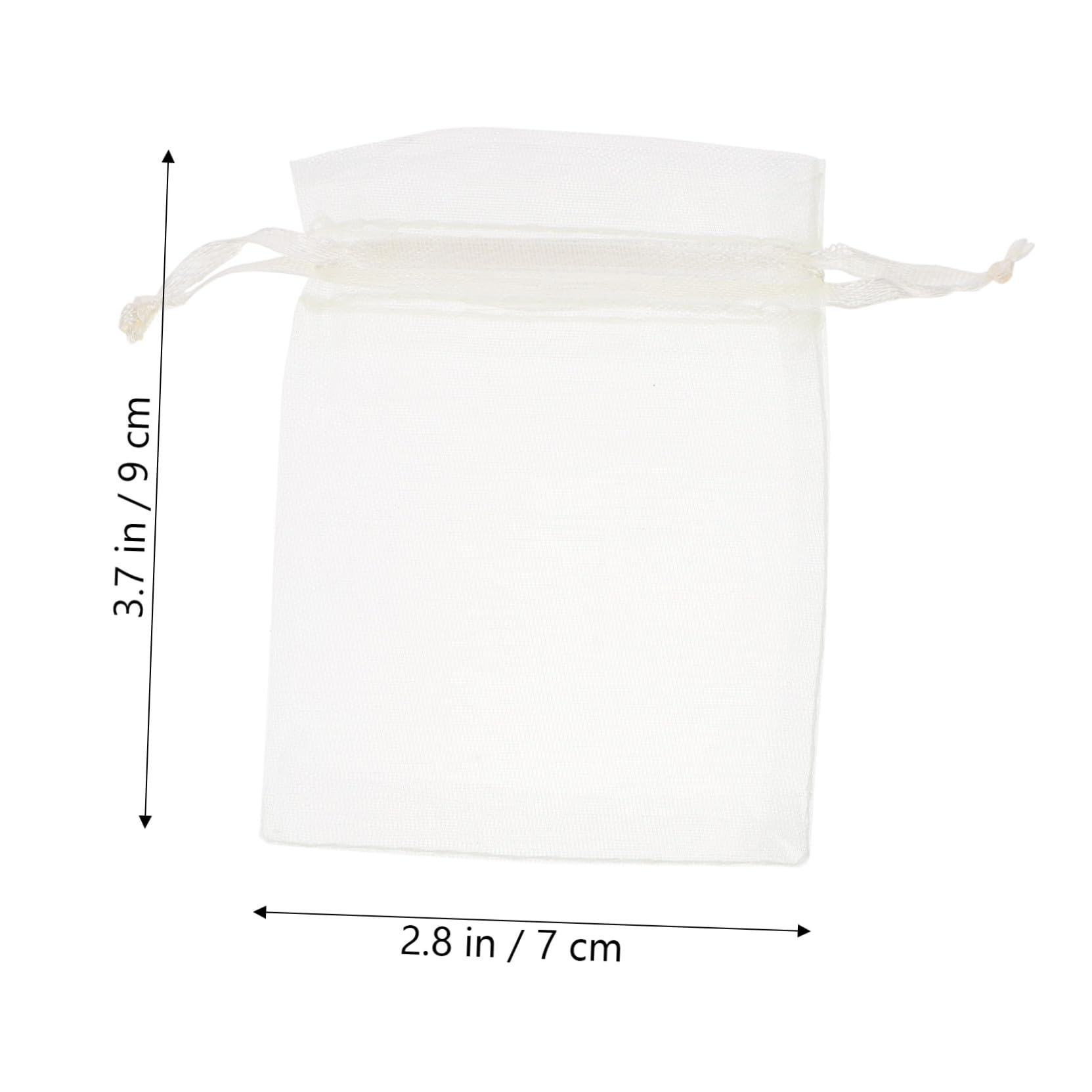SEWOART 400stücke Organza Schmuckbeutel Mit Kordelzug Elegante Geschenktüten Für Hochzeiten Partys Geburtstage Und Festlichkeiten Milchweiß