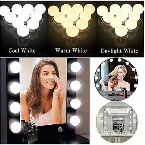 Luz de Espelho LED Maquiagem Camarim USB 10 Lâmpadas + Mochila CBRN18123