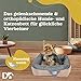 Dear Darling DD-06 Luxus Hundebett Katzenbett Braun Anthrazit Memoryschaum Matratze Katzenkörbchen Hundekörbchen Haustierbedarf Tierbedarf Tierbett (S)