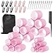Hair Rollers with Clips 50PCS, Velcro Rollers for Hair Volume 4 Sizes (60/48/36/25mm) with 24 Clips, Large Hair Curlers Rollers for Long, Medium, Short, Thick & Fine Hair Lift & DIY Styling