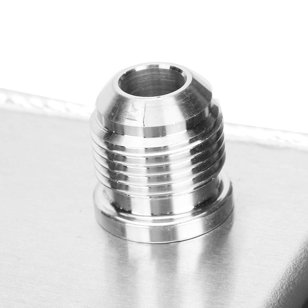 CHICIRIS Uniwersalny Zbiornik Paliwa ze Stopu Aluminium o Pojemności 2,5 Galona, ​​odporne na korozję, Trwałe Ogniwo Gazowe z szybkozłączką, do Wymiany Pojazdów Samochodowych