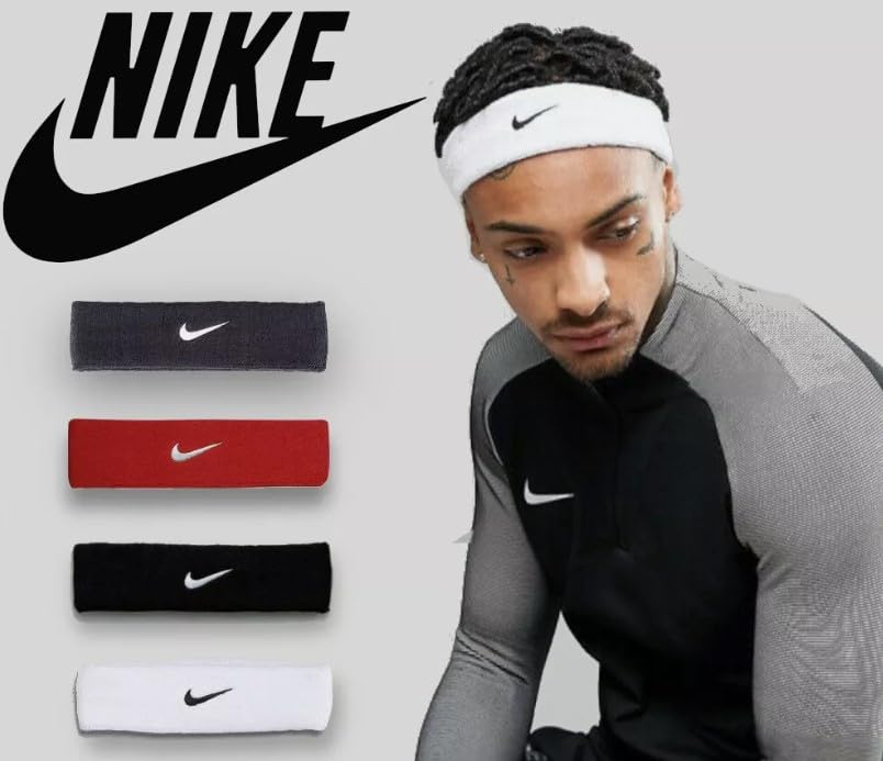 Image of NIKE Premier Training Sport Headband - Thick, Soft, Cotton Blend, Moisture-Absolving